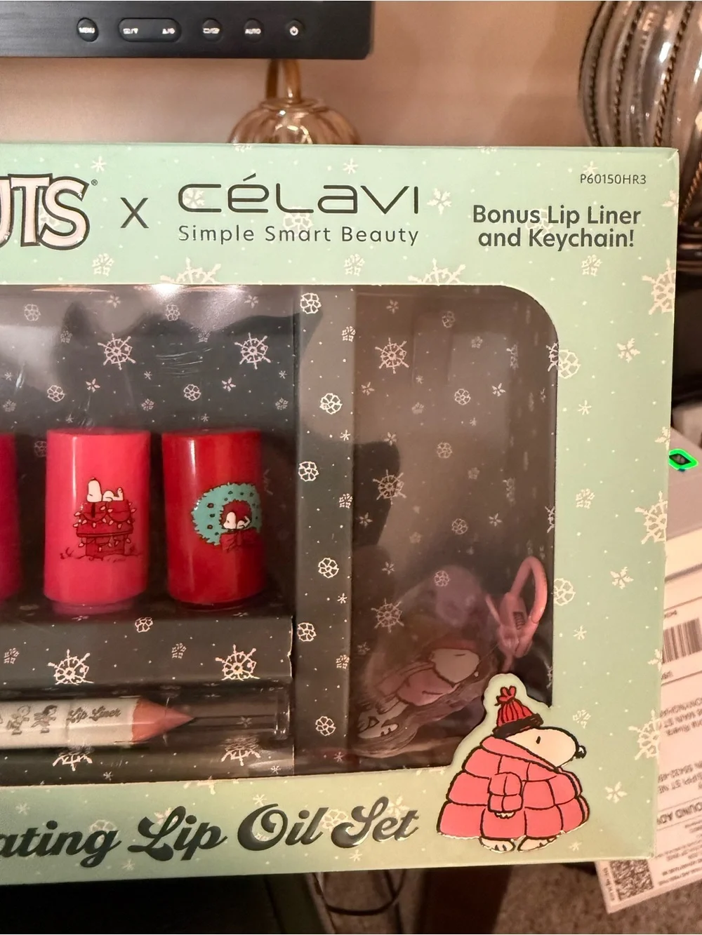 Peanuts x Célavi Hydrating Lip Oil Set - Bright Pink